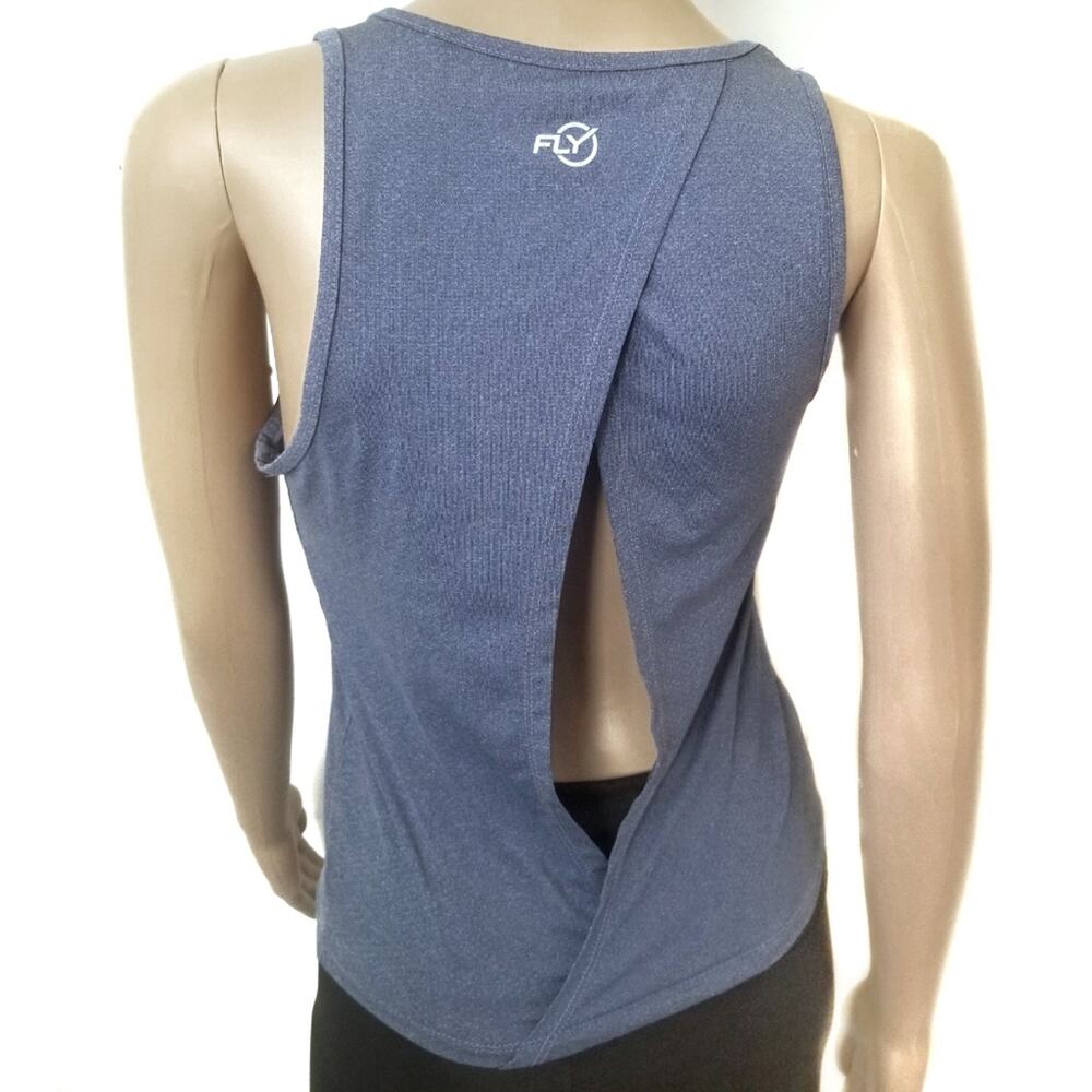 Fly | Draped Open Back Tank Top - Picture 2 of 5